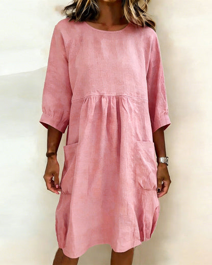 Robe Trois-Quarts Manche Large