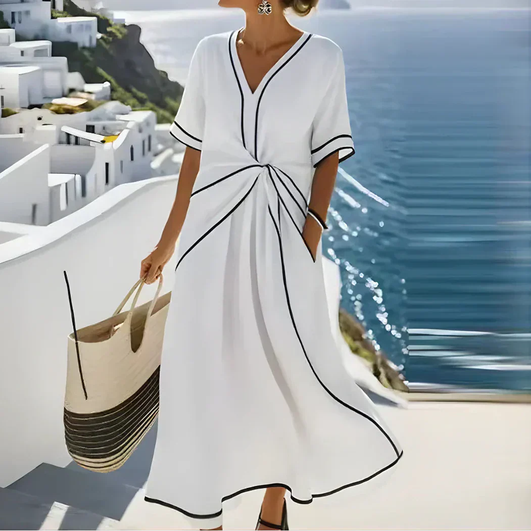 Lunaria™ - Robe élégante avec taille flatteuse et charme raffiné