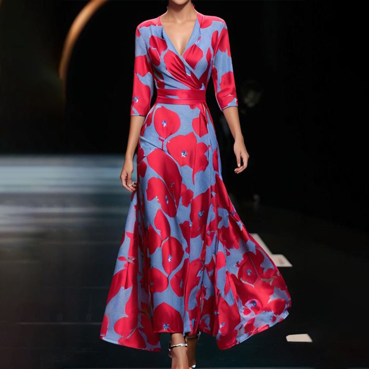 Matilde - Robe confortable à manches trois-quarts