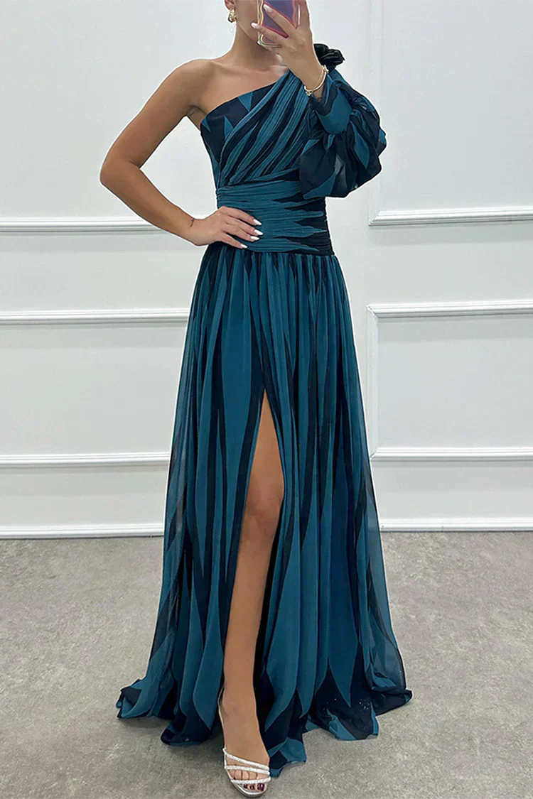 Antonella - Robe longue élégante à une épaule