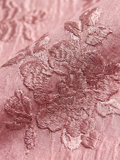 Xanthea | Robe maxi à manches courtes, cintrée, à motif floral