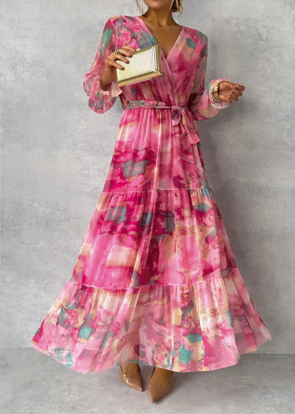 Roberta - Robe portefeuille à motif floral