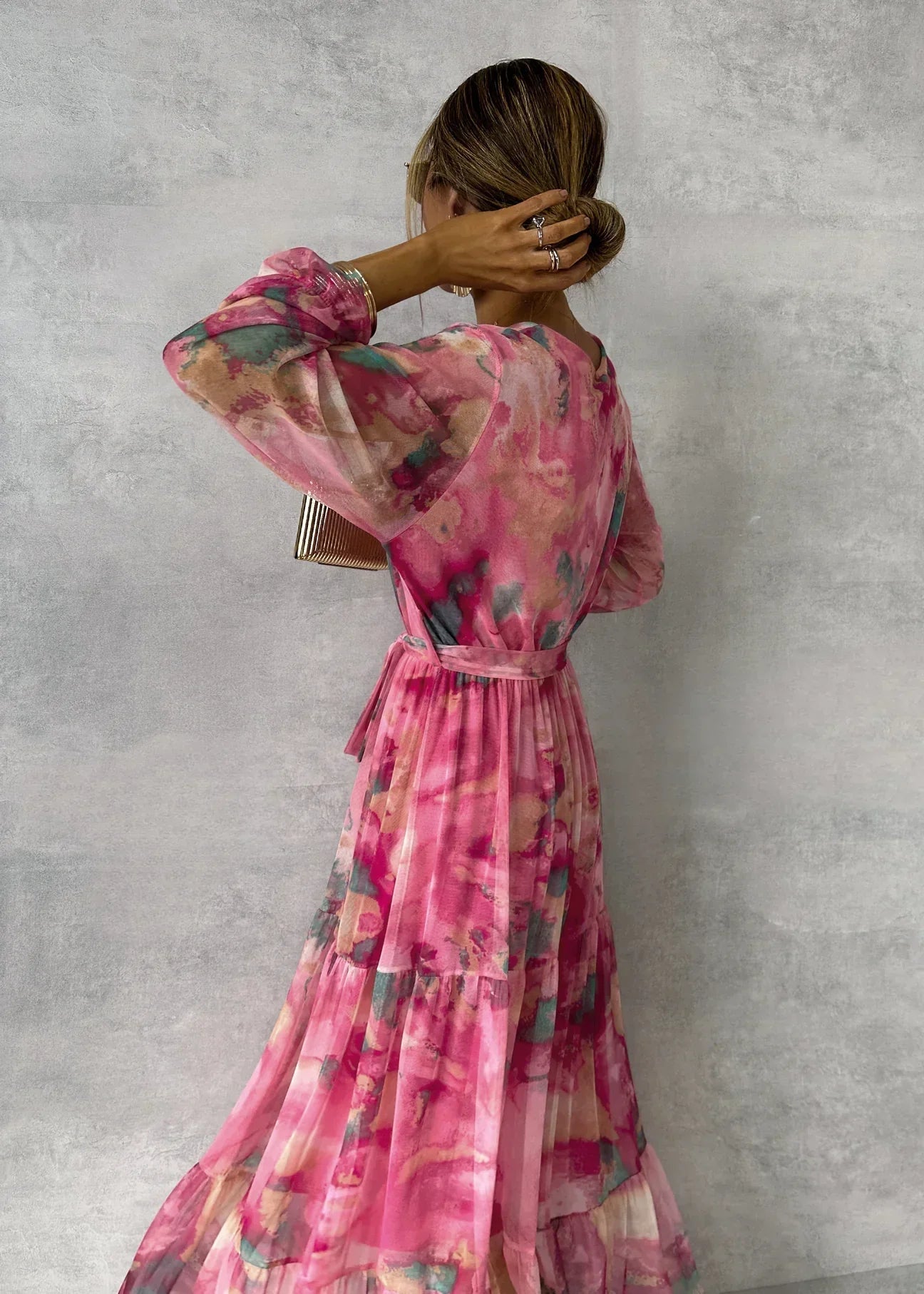 Roberta - Robe portefeuille à motif floral