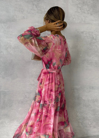 Roberta - Robe portefeuille à motif floral