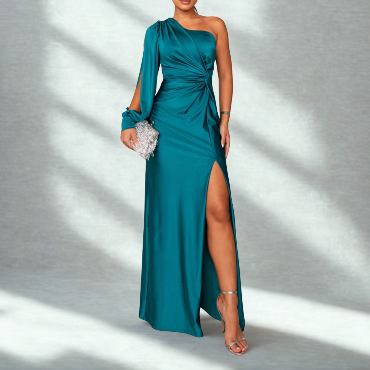 Patrizia - Robe de soirée asymétrique à une épaule