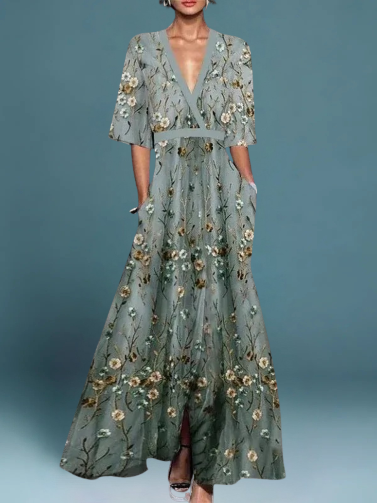 Carlotta - Robe fleurie classique