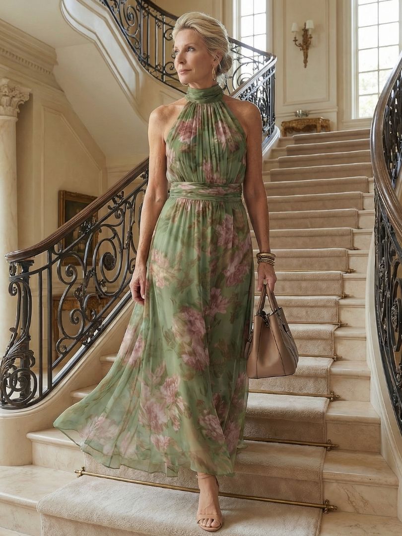 Naomi | Robe Maxi à Dos Nu