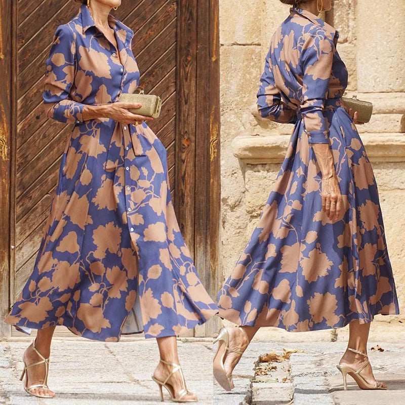 Emma - Robe élégante à col en V pour femme