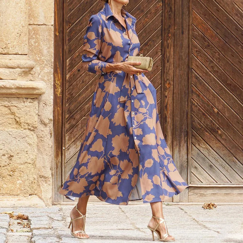 Emma - Robe élégante à col en V pour femme