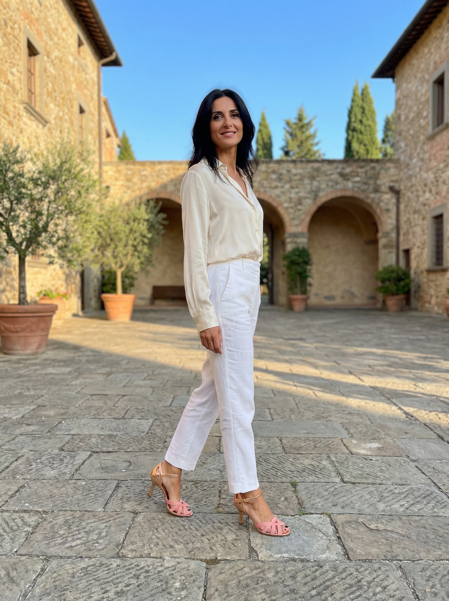 Estate Romana – sandale à talon haut avec bride douce