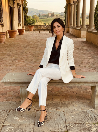 Zebra Trend – escarpin avec bride réglable