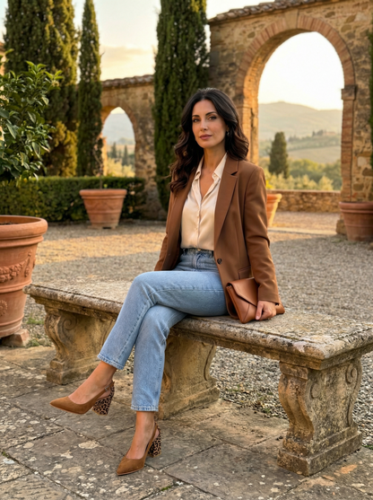 Venezia Classico – escarpins slingback à talon imprimé animalier