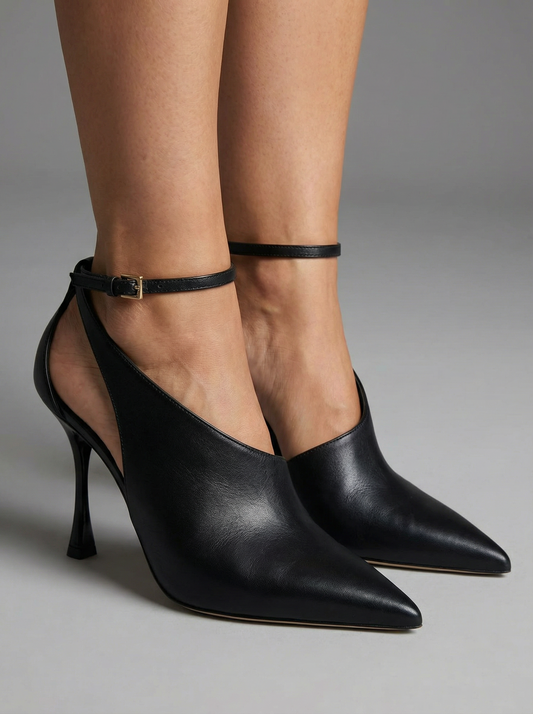 Smeraldo – escarpins verts avec bride souple