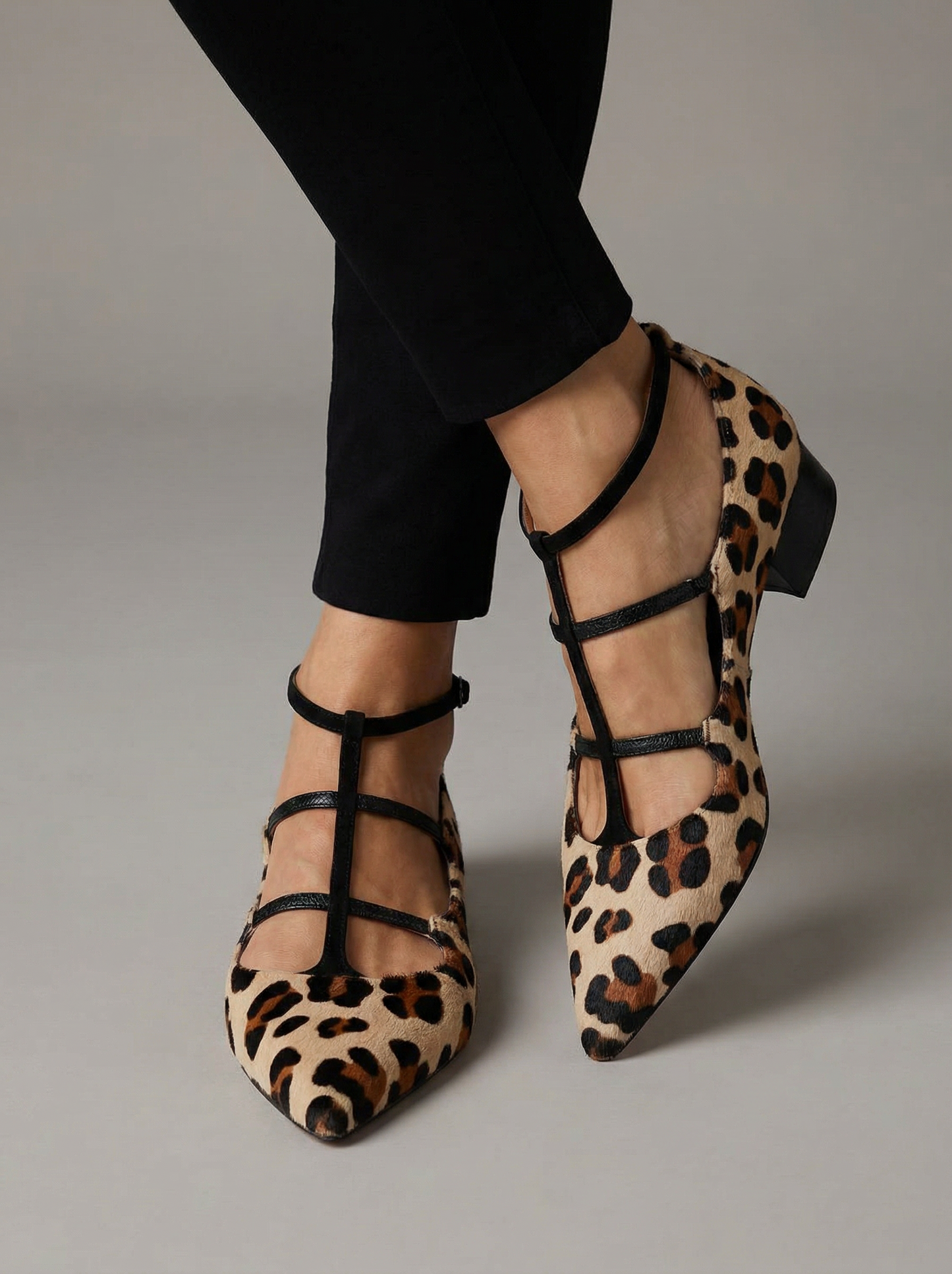 Ballerina Gioia – chaussure plate avec motif animalier et confort anti-stress