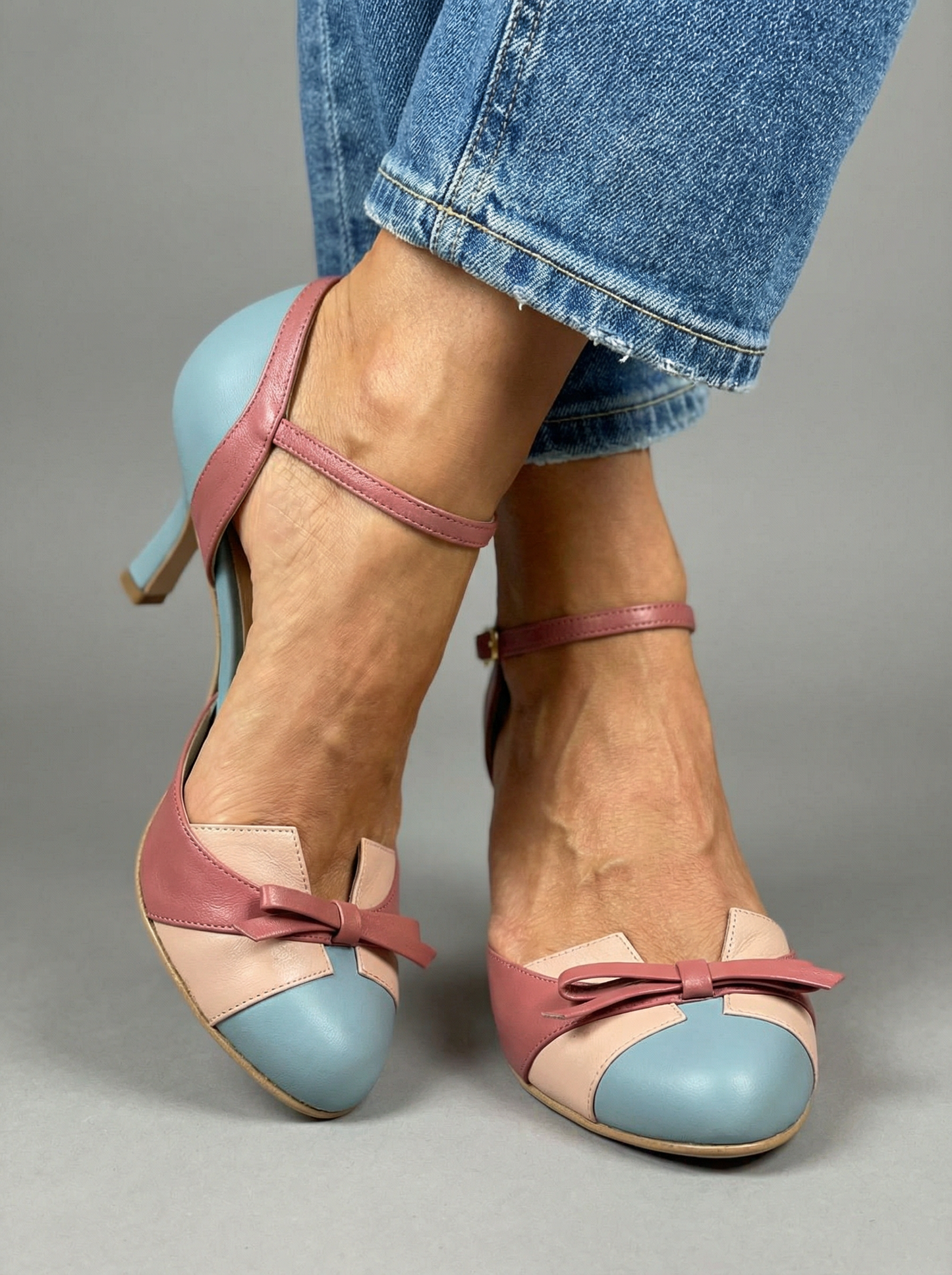 Passione – sandale avec nœud et talon confortable