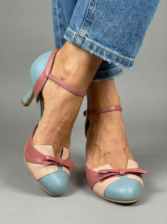 Passione – sandale avec nœud et talon confortable