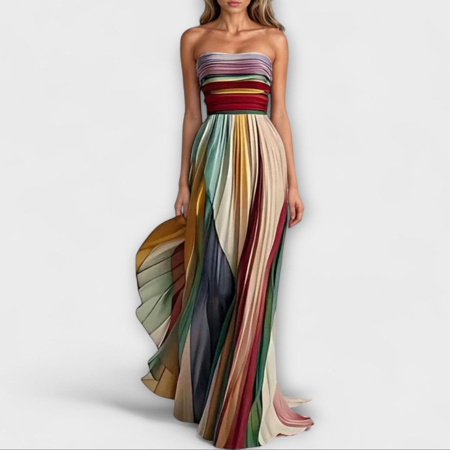 Lucia - Robe longue en tissu de haute qualité