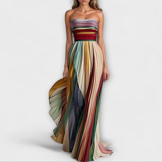 Lucia - Robe longue en tissu de haute qualité